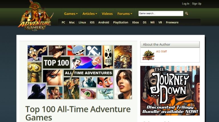 Adventure Gamers – Top 100 All-Time Adventure Games