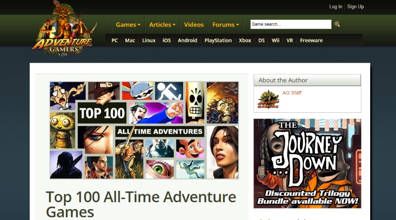 Top 100 All-Time Adventure Games